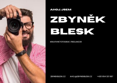grafické práce web-designerka.cz, tvorba vizitky pro fotografa