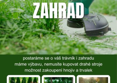 leták pro zahradní práce, inspirace