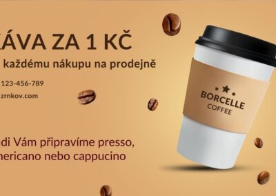 poukaz na slevu na kávu, inspirace