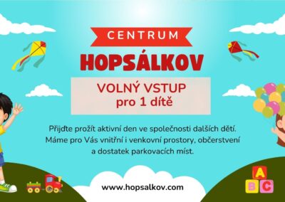 poukaz na volný vstup do dětského centra, inspirace
